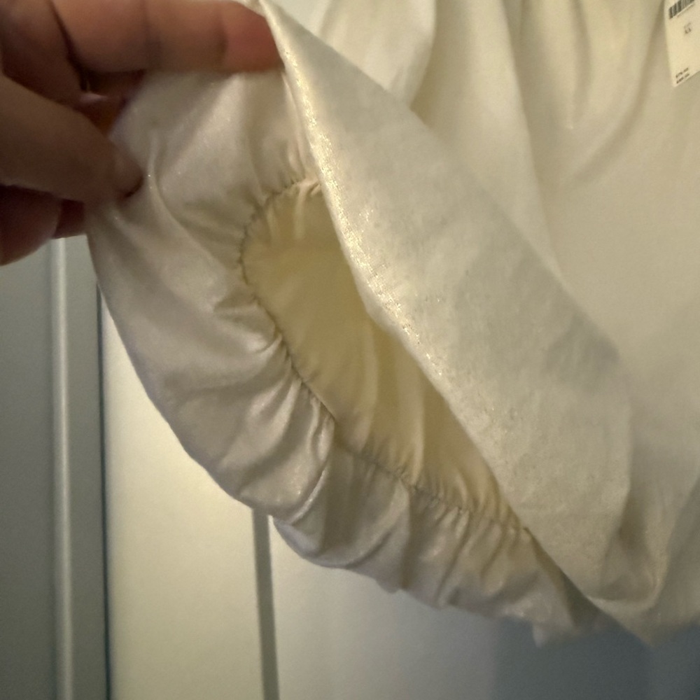 Anthropologie Elegant Cream Women's Top - Picture 5 of 9